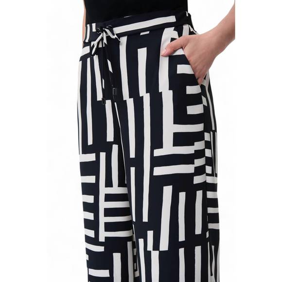 NEW JOSEPH RIBKOFF print pant in black beige - Picture 4 of 4